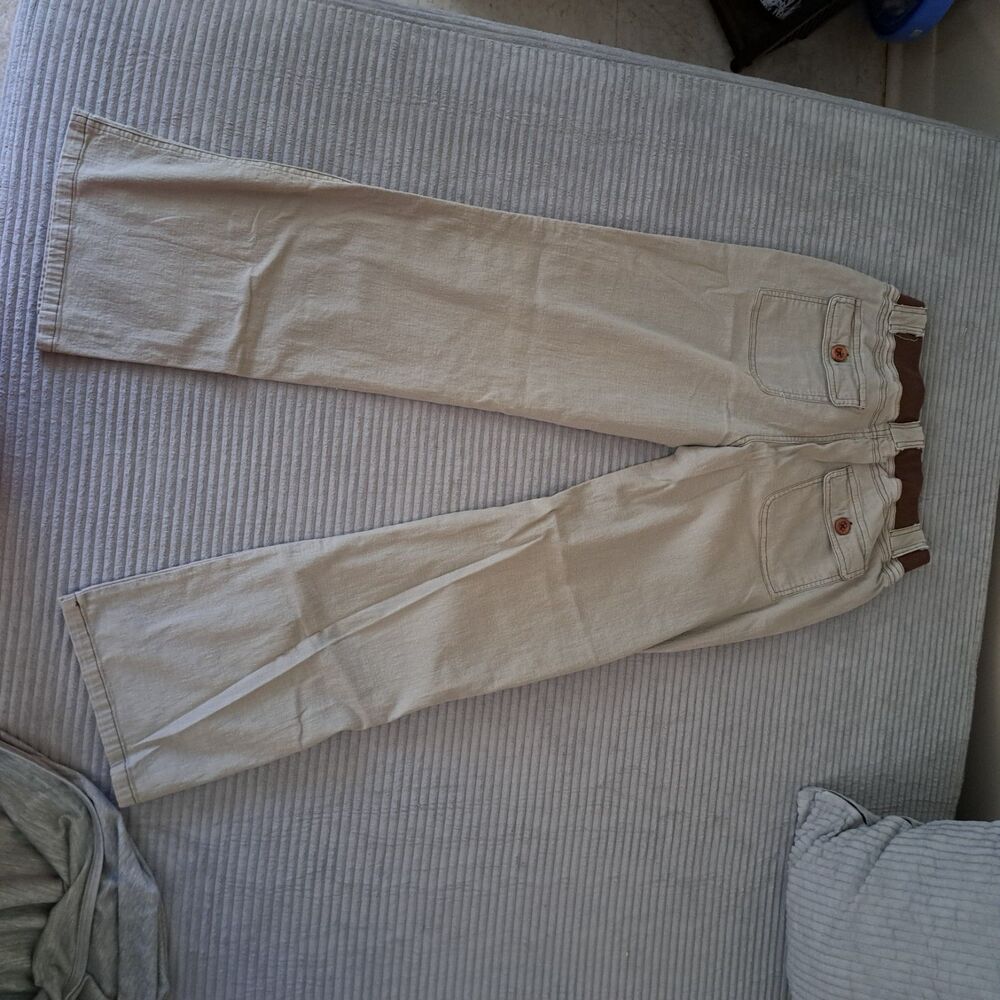 Flamingals Women's Cargo Pants Lot 3 Size M Cotton Blend Multi Pocket 30" inseam - Picture 8 of 9